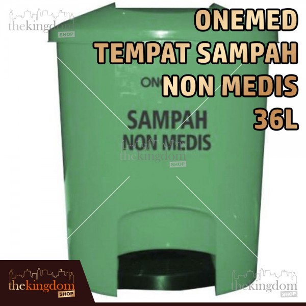 Onemed Tempat Sampah Limbah Medis 36L Non Medis