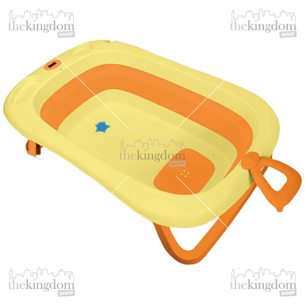 Baby Safe BT12Y Folding Bathtub w/ Digital Thermometer Yellow