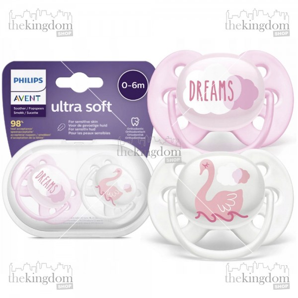 Philips Avent SCF222/02 Soft Soother 0-6m Girl
