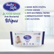 Baby Safe BWP50 Food Grade Anti-Bacterial Wipes /50