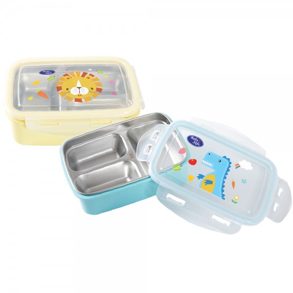 Baby Safe SS010 Lunch Box Square 3 Section
