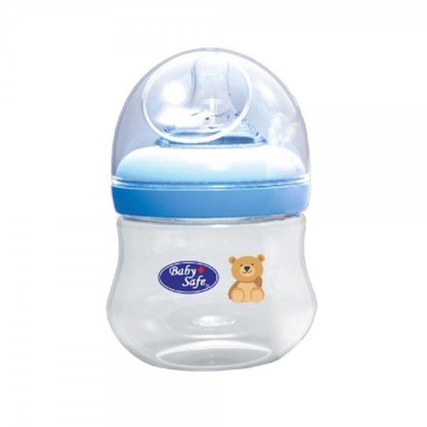 Baby Safe WN04B Wide Neck Bottle 125ml Blue