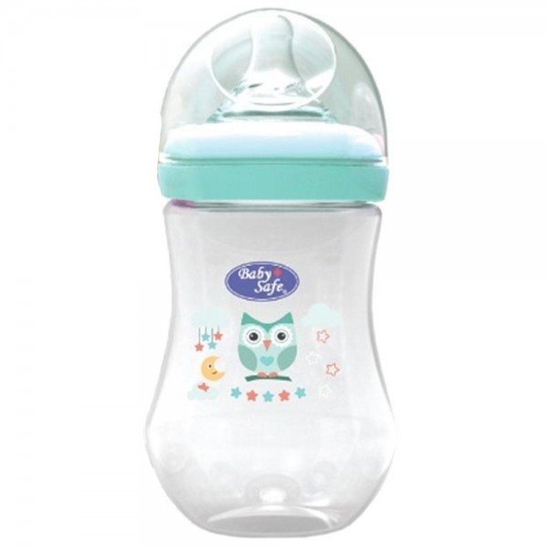Baby Safe WN05B Wide Neck Bottle 250ml Green