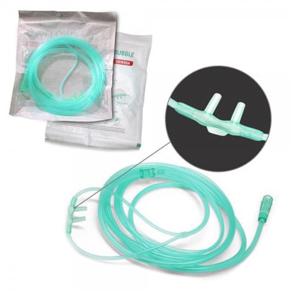 Besmed Oxyflow Bubble Oxygen Nasal Cannula Child Green