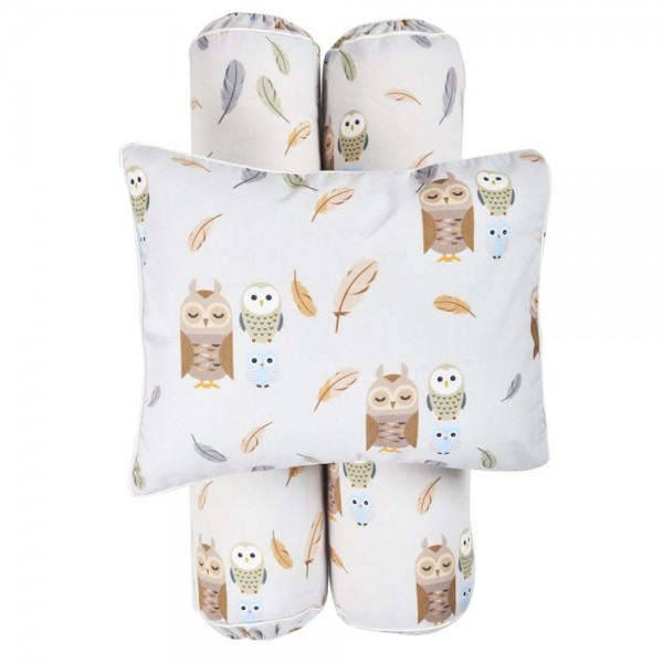 Cottonseeds Pillow Bolster Owl and Friends