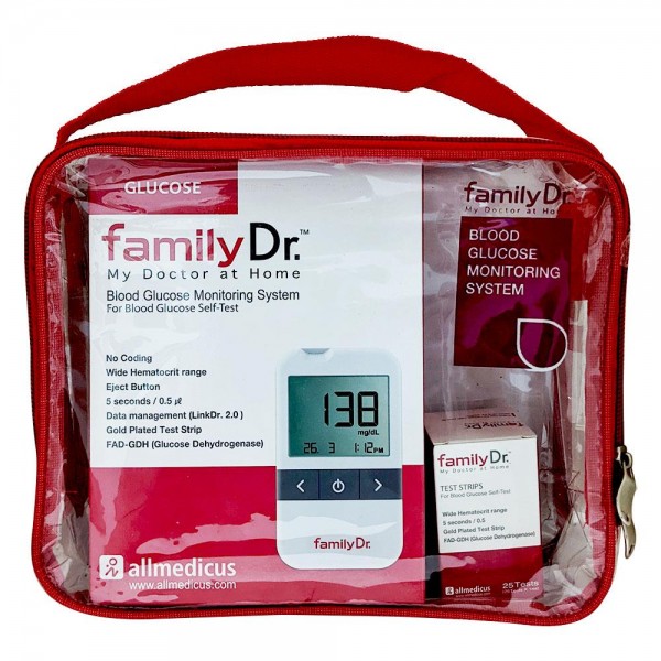 FamilyDr Glucose PACK (Gluco Meter + Strip /25)