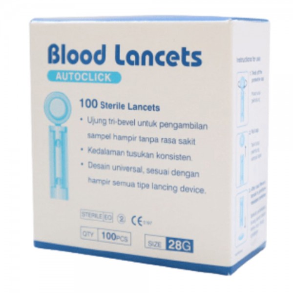 Onemed Blood Lancet Autoclick 28G /100