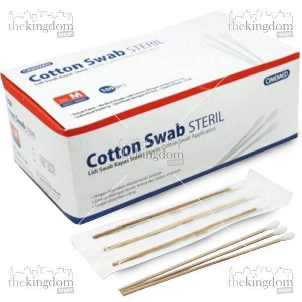 Onemed Cotton Swab Sterile M (Medium) /100