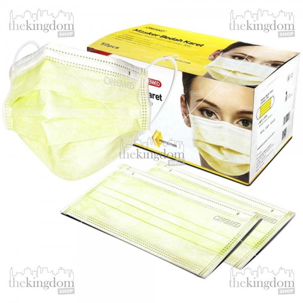 Onemed Mask 3ply Earloop Yellow /50