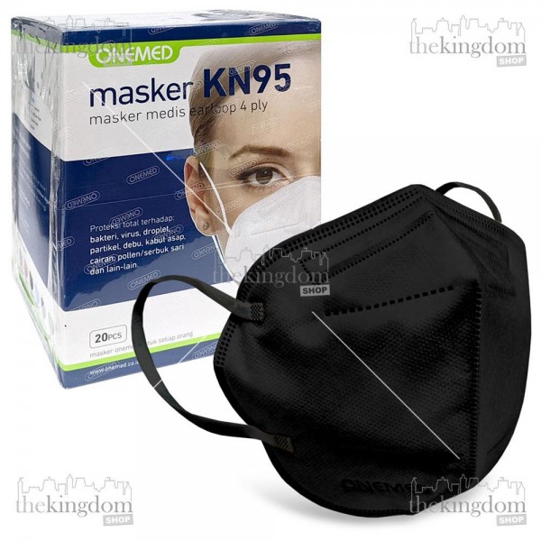 Onemed Mask KN95 4ply Earloop Black /20