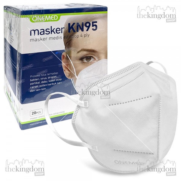 Onemed Mask KN95 4ply Earloop White /20