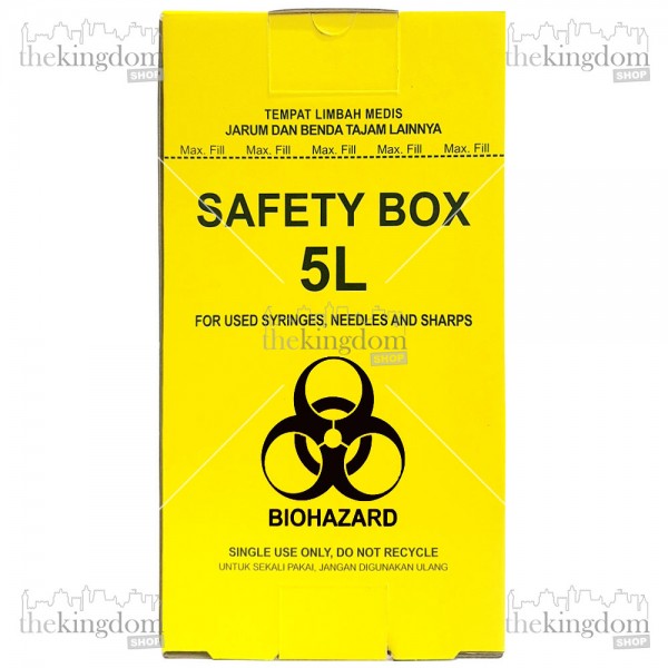 Onemed Safety Box Yellow 5 Liter
