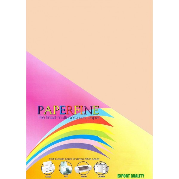 Paperfine Kertas HVS Warna A4 Peach /25