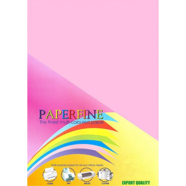 Paperfine Kertas HVS Warna A4 Pink /25