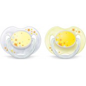 Philips Avent SCF176/18 Night Time Pacifiers Yellow