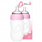 Putti Atti Silicone Baby Bottle Pink 260ml