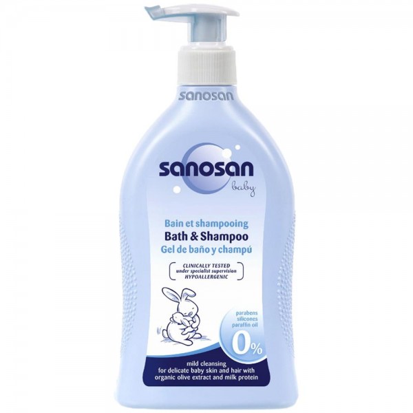 Sanosan Baby Bath & Shampoo 400ml