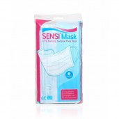 SENSI 3Ply Earloop Surgical Face Mask Blue /6