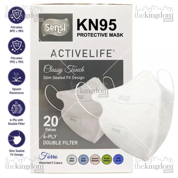 Sensi KN95 Protective Mask 6ply Earloop Activelife Forro /20