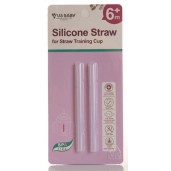 US BABY Silicone Straw Set /2