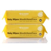 US BABY Hand, Mouth, Face Wipes /80