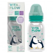 Vitaflow Baby Bottle 140ml Penguin Tosca