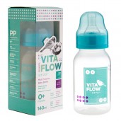 Vita Flow Multi Purpose Baby Bottle Big Logo Green 140 ml