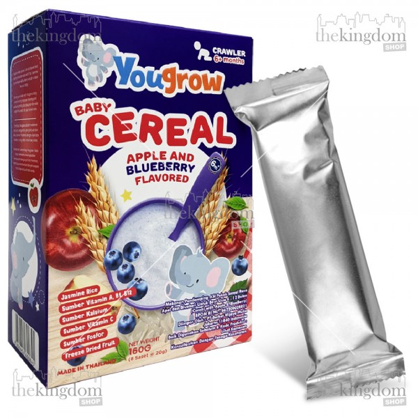 Yougrow Baby Cereal Apple and Blueberry 20g /1